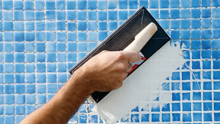 Applying grout